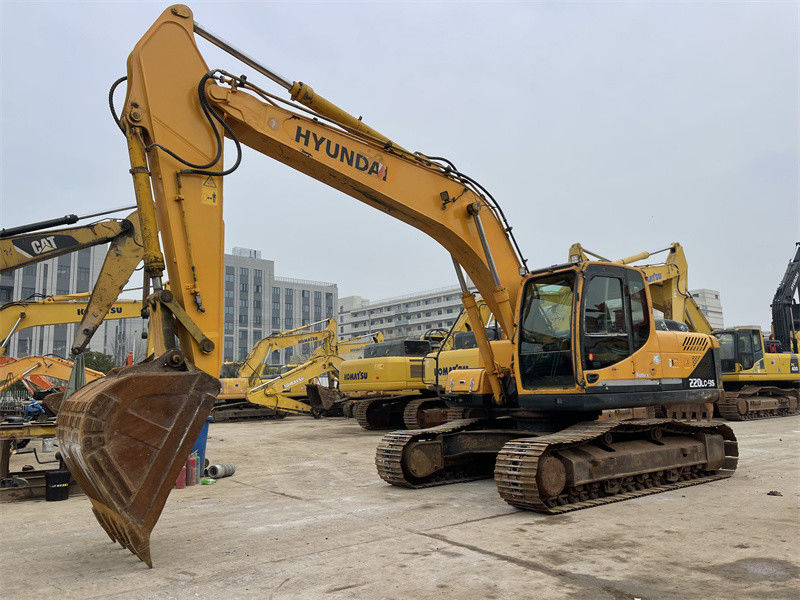 Excavadora Hyundai 220LC-9S original de alto rendimiento con potencia de motor de 112 KW
