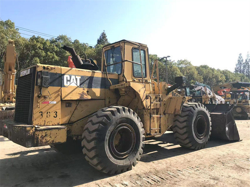 Pintura original Cargador de ruedas usado CAT 966F Cargador frontal de segunda mano Caterpillar CAT 966