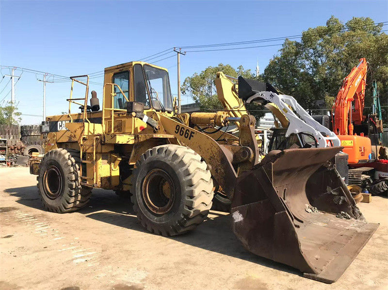 Pintura original Cargador de ruedas usado CAT 966F Cargador frontal de segunda mano Caterpillar CAT 966