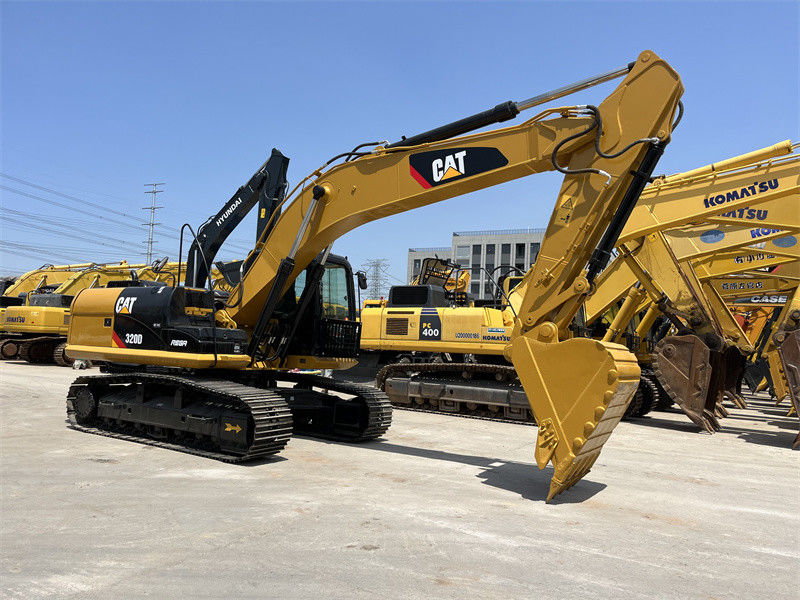 En buen estado excavadora mediana de 20 toneladas excavadora usada de la oruga 320d para la venta