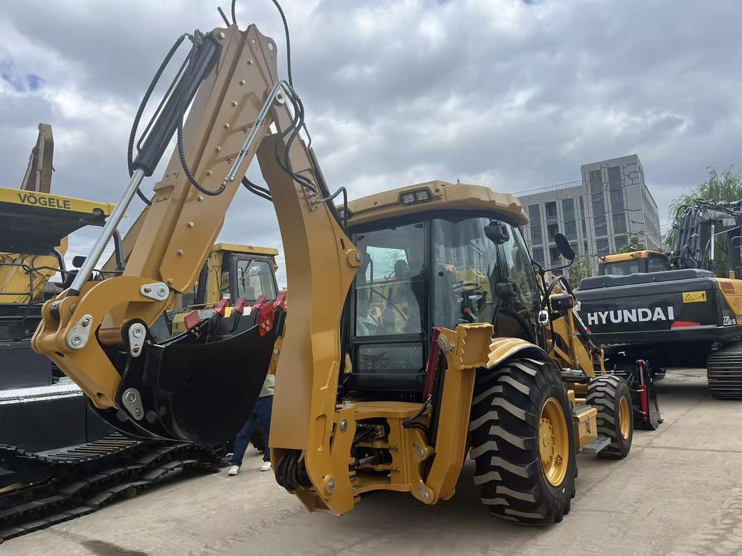 Retroexcavadora Caterpillar 420F completamente nueva con cuchara abrible y brazo extensible