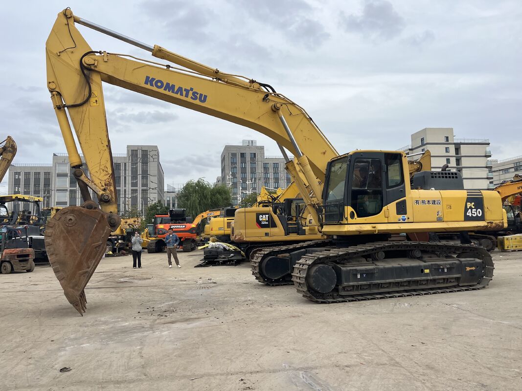 Gran excavadora de 45 toneladas usada Komatsu PC450-8 con excavadora hidráulica de nivel 3 y motor de 257 KW