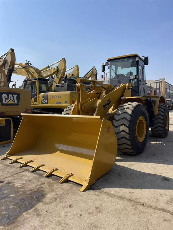 Cargadora de ruedas CAT 966H usada con motor Weichai, peso operativo de 23698 kg y capacidad de cucharón de 4.0 m3