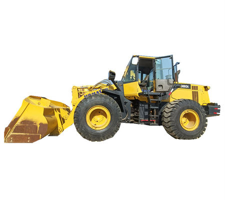 Segundo cargador hidráulico 10025kg de la rueda de KOMATSU WA380Z de la mano