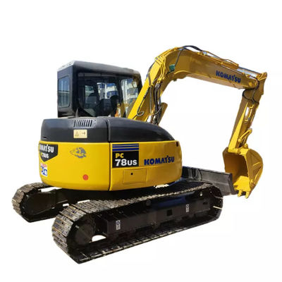 Excavador usado pequeña correa eslabonada de KOMATSU Pc78us 7 toneladas