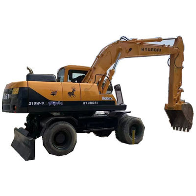 Peso de funcionamiento del deber de Limited Sites Heavy del excavador de la rueda de R210W 9 Hyundai 22 toneladas