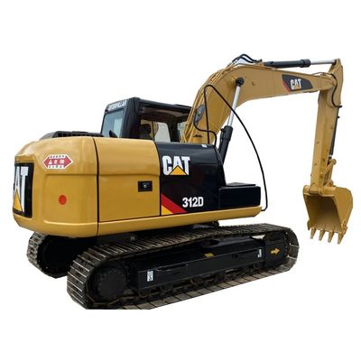 Excavador 312D de 12 Ton Used Hydraulic Crawler Excavator Caterpillar