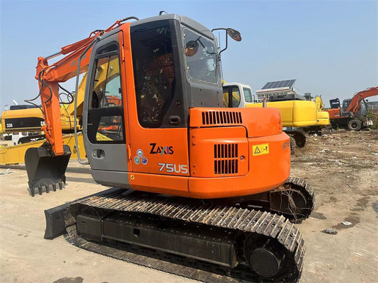 Usado Hitachi ZX75US Mini Excavadora Usada 7.5 toneladas Hitachi ZX75 Mini Excavadora Excavadora