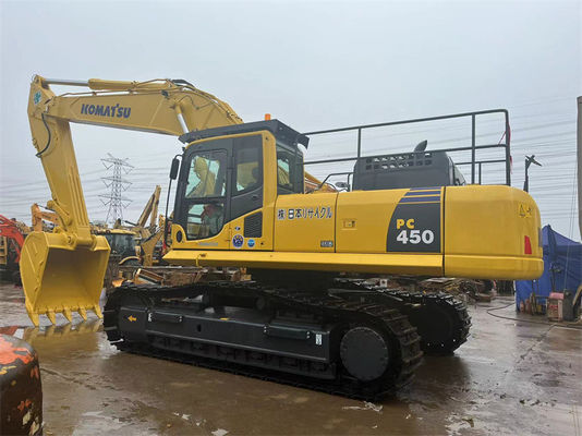 Excavadora usada de 45 toneladas Komatsu PC450 Excavadora grande Equipo usado para movimientos de tierra