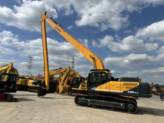 Excavadora Hyundai 330 de segunda mano con broca larga Excavadora Hyundai R330 de segunda mano