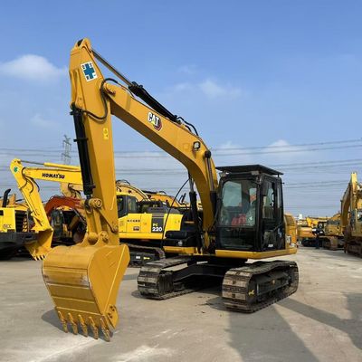 Excavadora CAT 312D de 12 toneladas con botas de goma C4.4 Motor