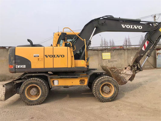 Excavadora de alta calidad original usada Volvo 145B excavadora de ruedas