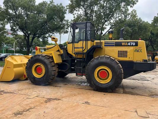 Equipo de construcción usado cargador de ruedas komatsu WA470-3 para la venta